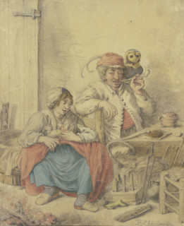 Eulenspiegel and his family. Creator: Pieter Moninckx.