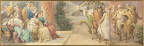 The ruling couple Theseus and Hippolyta, the bridal couples Demetrius and Helena..., c1883. Creator: Leopold Bode.