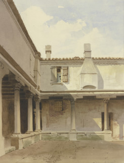 The cloister of San Gregorio in Venice, c1851. Creator: Carl Theodor Reiffenstein.