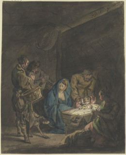 Adoration of the shepherds, 1777. Creator: Gottlieb Welte.