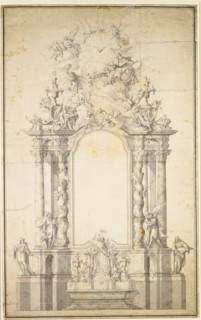 Design for a high altar, c1750. Creator: Johann Baptist Straub.