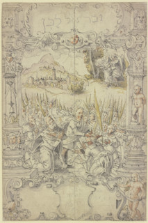 Coronation of Saul by Samuel, 1598. Creator: Hans Jakob Dunz.