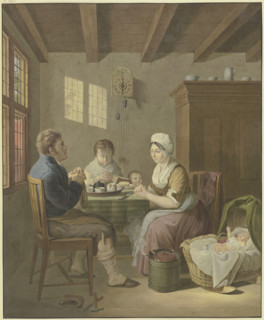 A family saying grace. Creator: Johann Friedrich Morgenstern.