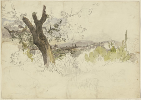 View of Florence from Monte Oliveto, 1830. Creator: Johann Nepomuk Rauch.