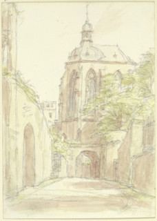 The Werner Chapel in Oberwesel, c1850-1900. Creator: Peter Becker.