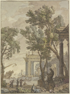 Antique seaport. Creator: Isaac de Moucheron.