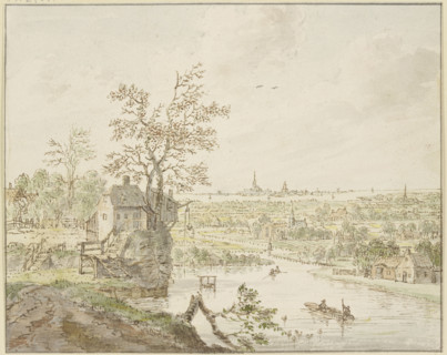 River area, the sea with a city in the distance. Creator: Cornelis Verdonck.