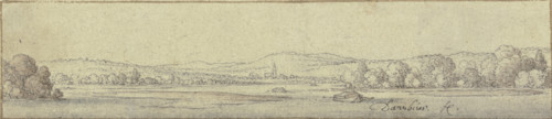 A Donau landscape. Creator: Wenceslaus Hollar.