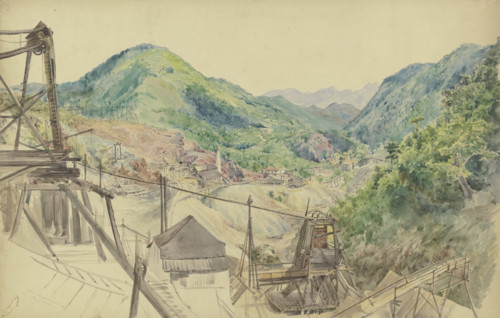 Copper mining, 1853. Creator: Adolf Höffler.