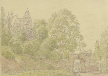 The cathedral in Wetzlar, c1850-1900. Creator: Peter Becker.