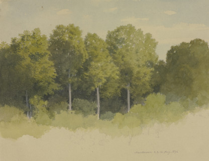 Forest edge near Maulbronn, 1871. Creator: Carl Theodor Reiffenstein.