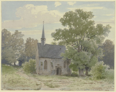 Chapel near Ockstadt, 1855. Creator: Carl Theodor Reiffenstein.