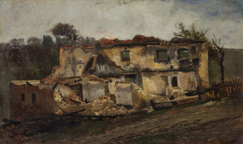 Destroyed House, c1851-1857. Creator: Karl Peter Burnitz.