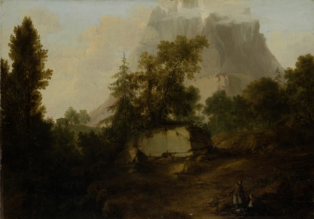Mountain Landscape in Switzerland, 1745. Creator: Philipp Hieronymus Brinckmann.