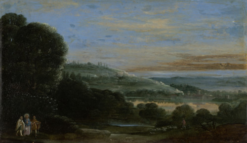 Landscape with the Walk to Emmaus, 17th century - 18th century. Creator: Unknown.