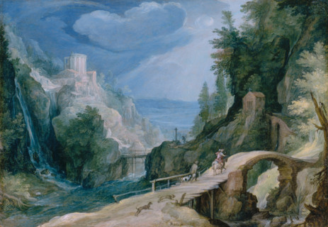 Landscape near Tivoli, c1595-1600. Creator: Circle of Paul Bril.