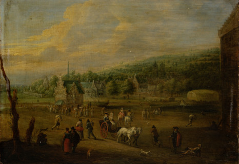 Landscape with Figures, c1685-1690. Creator: Unknown.