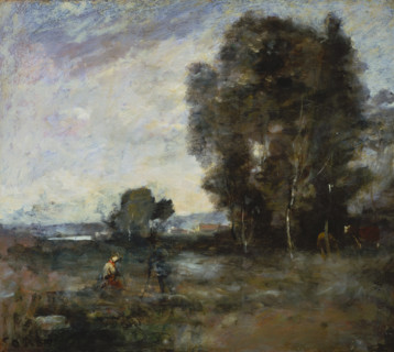 Summer Landscape, 1855-1860. Creator: Jean-Baptiste-Camille Corot.