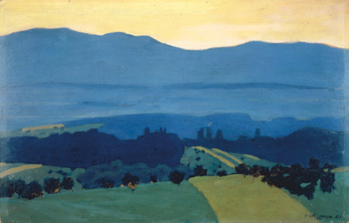 Landscape in the Jura Mountains near Romanel, 1900. Creator: Edouard Vuillard.