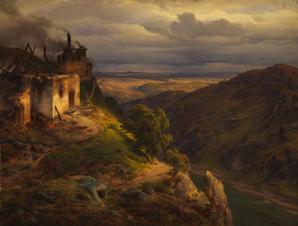 Landscape, 1835. Creator: Karl Friedrich Lessing.