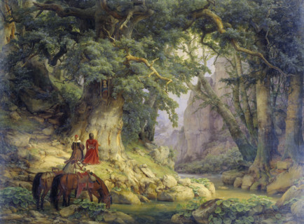The Thousand-Year-Old Oak, 1837. Creator: Karl Friedrich Lessing.