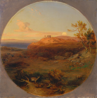 Greek Landscape on the Island of Aegina, 1842-1845. Creator: Carl Rottmann.