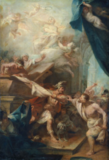 The Appearance of a Female Martyr (?), c1730. Creator: Pietro Antonio Magatti.