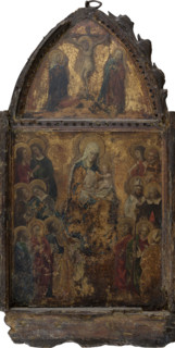 Madonna and Child with the Crucifixion, 1401-1500. Creator: Italian Master.