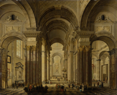 Interior of a Baroque Church, 1792. Creator: Johann Ludwig Ernst Morgenstern.