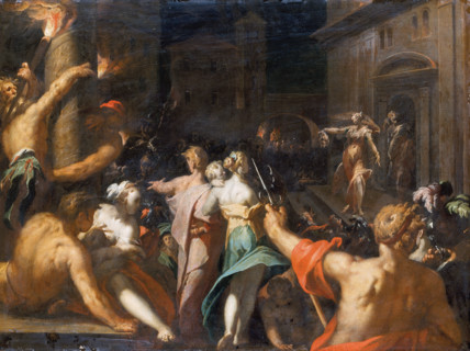 Judith Displays the Head of Holofernes, c1593. Creator: Abraham Bloemaert.