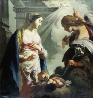 The Annunciation, c1760-1770. Creator: Francesco Capella.