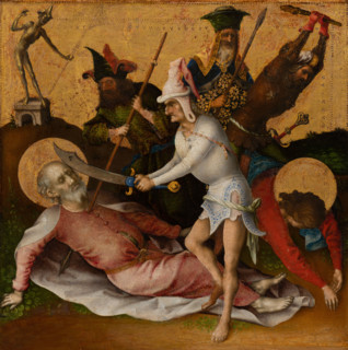 Martyrdom of Saints Simon and Judas, after 1435.  Creator: Stephan Lochner.