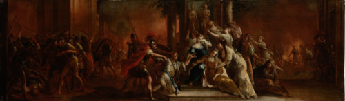 The Death of Priam, c1760. Creator: Johann Andreas Herrlein.
