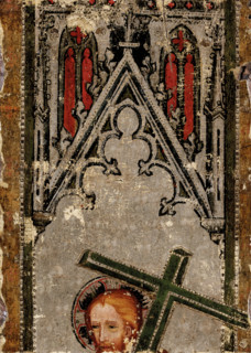 Christ Carrying the Cross (fragment, upper half), c1350-1360. Creator: Nuremberg Master.