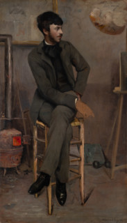 Portrait of a Painter in a Parisian Studio, 1887. Creator: Ottilie Wilhelmine Roederstein.