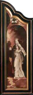 Triptych with the Crucifixion, Saints and Donors, 1530-1540. Creator: North Netherlandish Master.