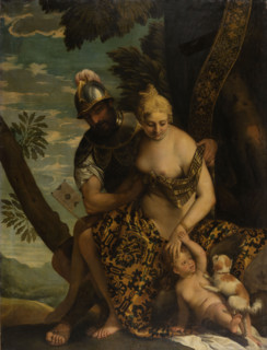 Mars and Venus, after 1580. Creator: Paolo Veronese workshop.
