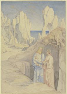 Dante and Virgil in the Underworld.. Creator: Johann Anton Ramboux.