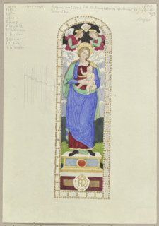 The choir window of Santissima Annunziata in Arezzo, 1818-1843. Creator: Johann Anton Ramboux.