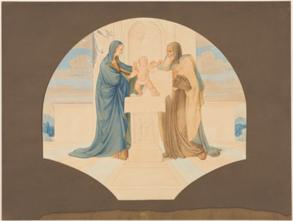 Depiction of Jesus in the Temple-Blessed are the pure in heart, 1837-1838. Creator: Eduard von Steinle.