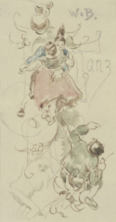 Dance card, c1860-1900. Creator: Wilhelm Busch.