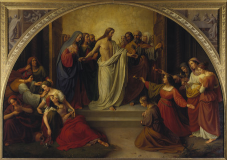 The parable of the wise and foolish virgins, 1842. Creator: Wilhelm Schadow.