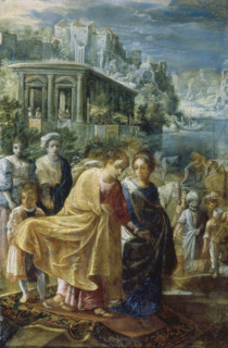 The Frankfurt Altarpiece of the Exaltation of the True Cross: The Embarkation..., 1603-1605. Creator: Adam Elsheimer.