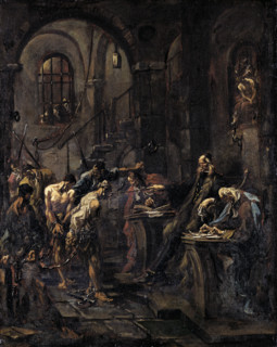 Brutal Interrogation, 1727-1730. Creator: Alessandro Magnasco.