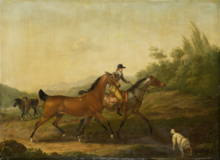 Two English Horses, 1797. Creator: Johann Georg Pforr.