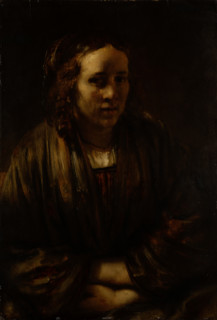 Portrait of a Young Woman ("Hendrickje Stoffels"), c1660-1679. Creator: Rembrandt Harmensz van Rijn or Rembrandt imitator?.