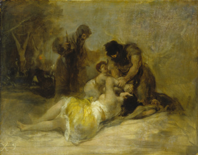 Attack on a Woman, 1810-1812. Creator: Francisco Goya.