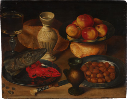 Still Life with Pike’s Head, 1600-1610. Creator: Georg Flegel.