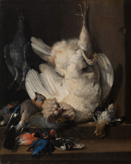 Still Life with Dead Birds, 1676. Creator: Johann Heinrich Roos.