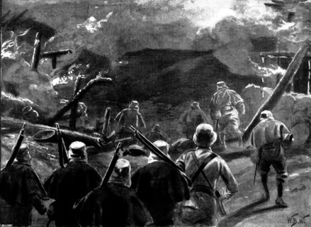 Indian Frontier Rising: with Westmacott's Brigade in Tirah: 3rd Gurkhas starting at 4 a.m..., 1898. Creator: Unknown.